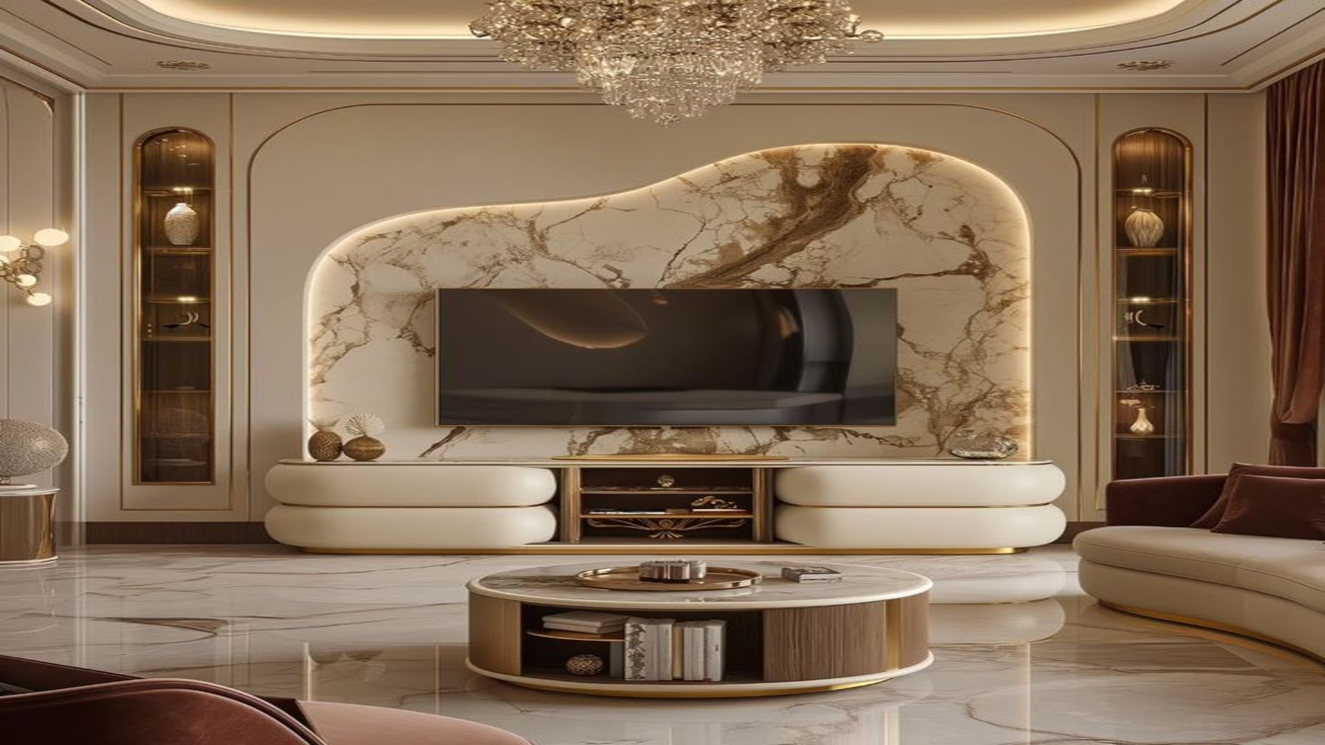 TV Unit Living Room Interior Hyderabad